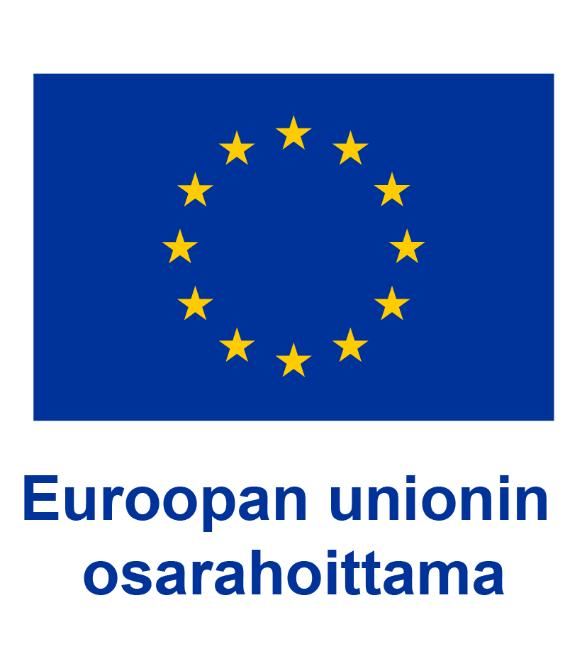 Euroopan unionin osarahoittamaa, Erasmus-hankelogo.